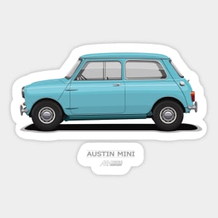 Austin Mini Sky Blue Sticker